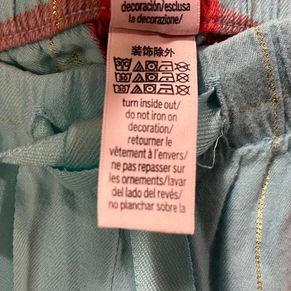 Victoria’s Secret Pajama Pants with Pockets Women's Size Medium Blue Pink Plaid - Picture 6 of 8